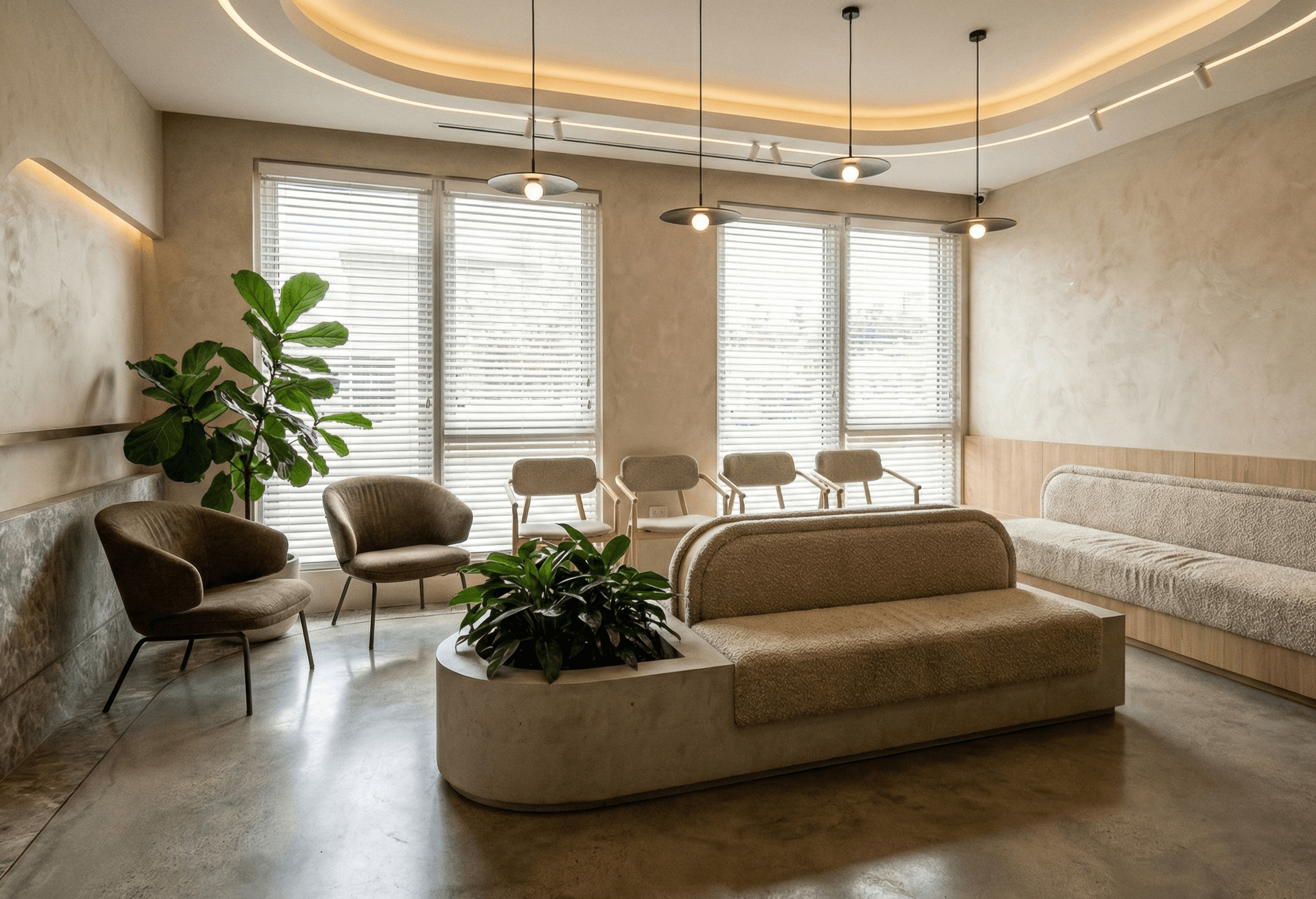 Waiting room at Dr. Kaplan's practice