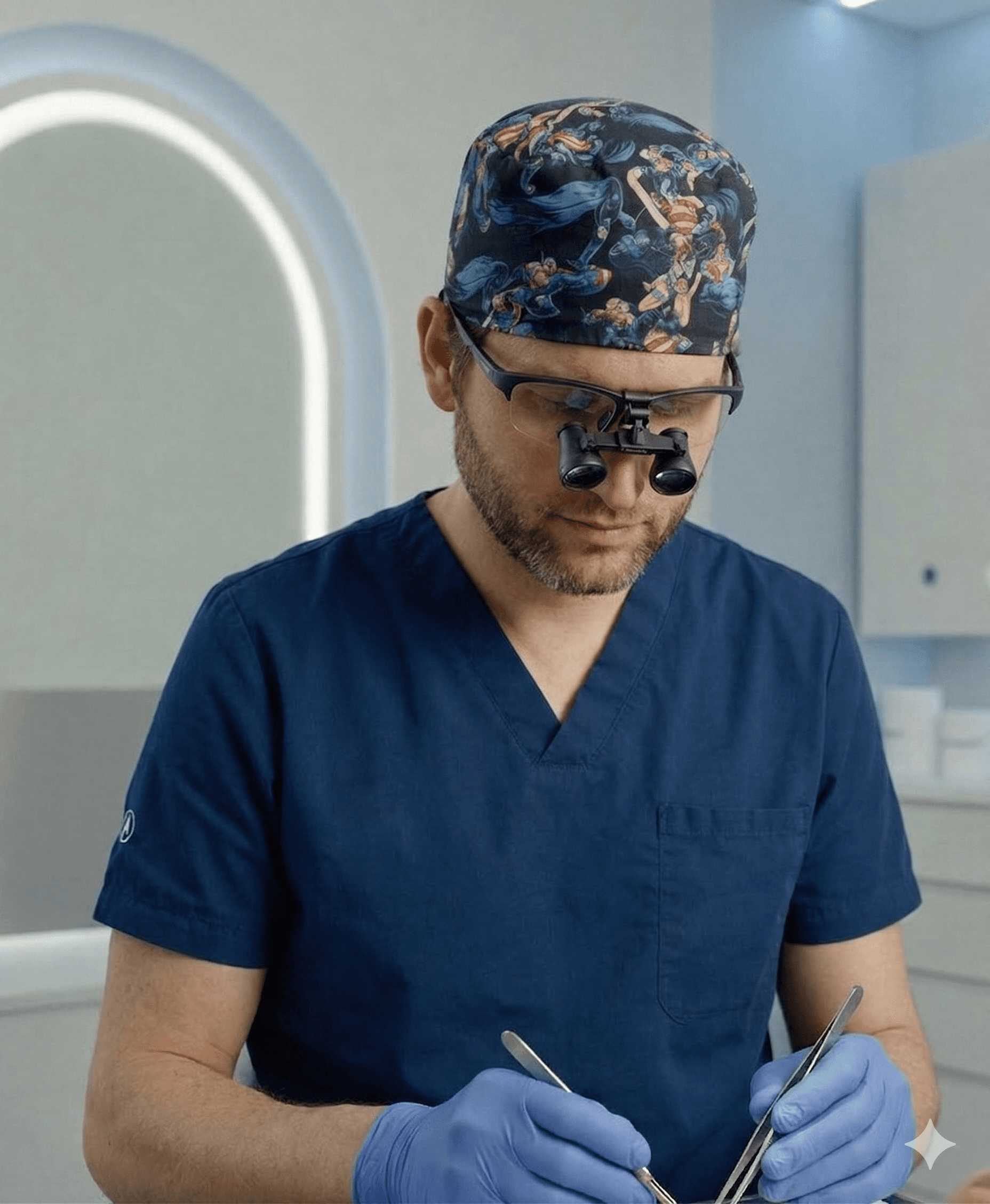 Dr. Kaplan performing surgery